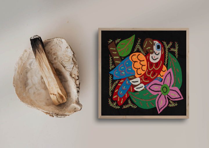 Multi-Color Parrot Bird Red And Blue Molita