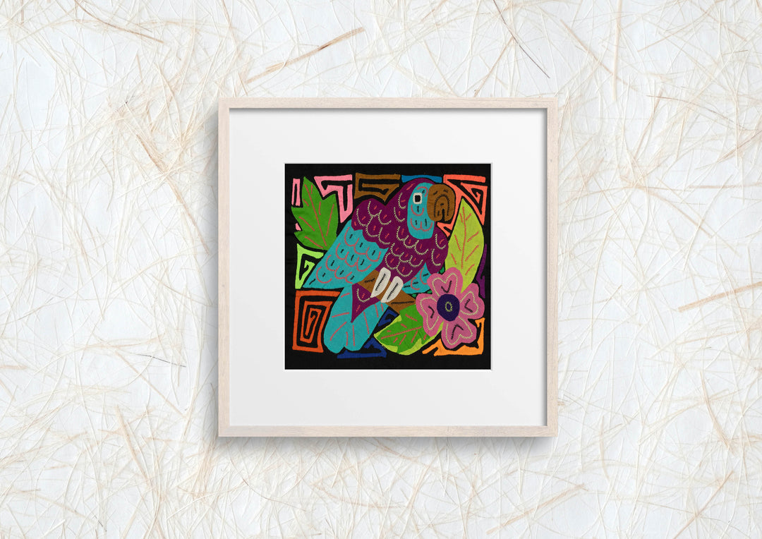 Multi-Color Parrot Bird Blue And Purple Molita