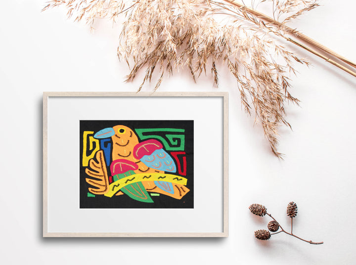 Orange Blue And Red Bird Molita