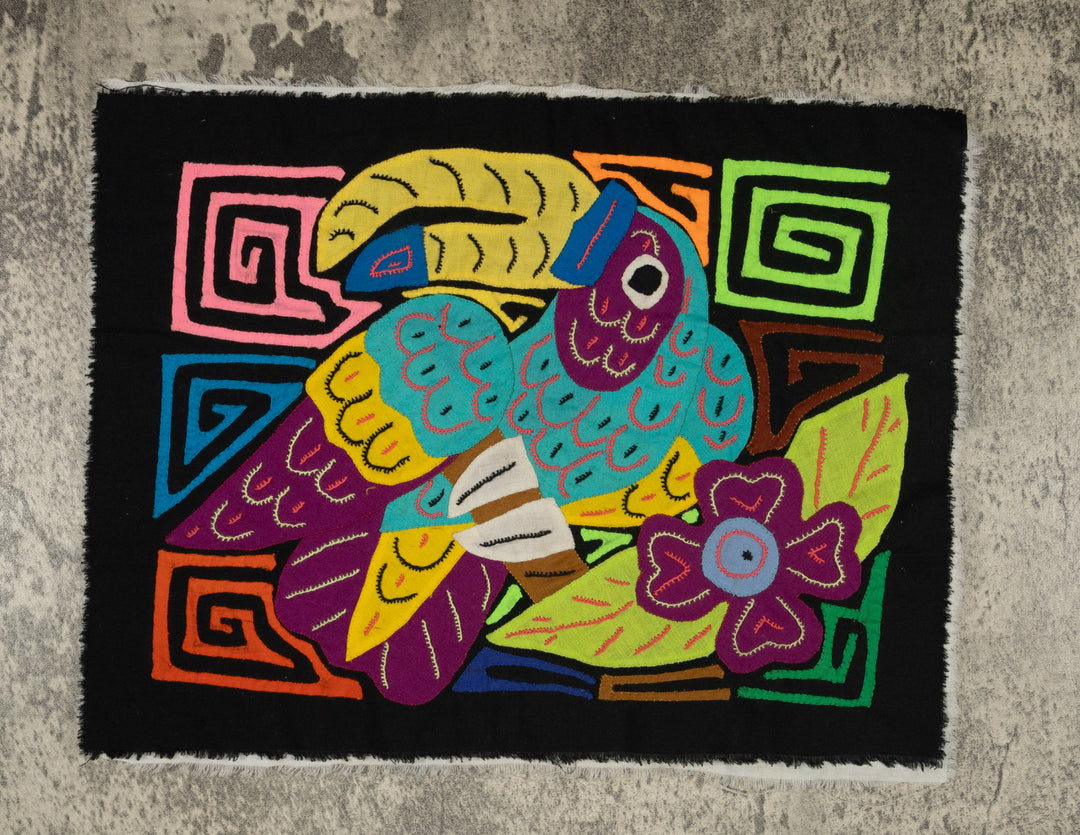 Multi-Color Toucan Bird Blue And Purple Molita