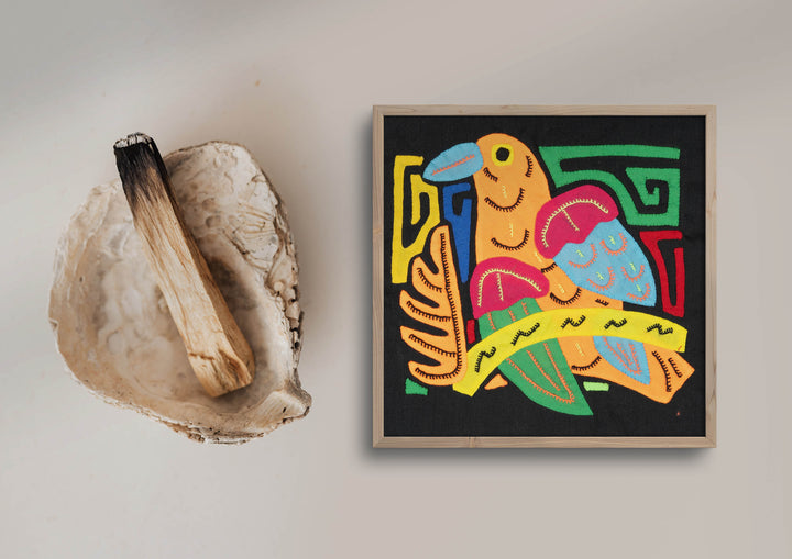 Orange Blue And Red Bird Molita