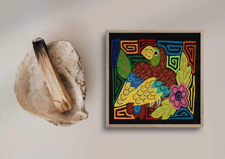 Multi-Color Parrot Bird Yellow And Brown Molita