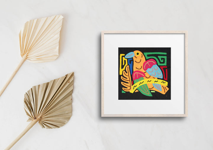 Orange Blue And Red Bird Molita