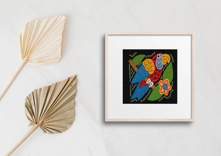 Multi-Color Parrot Bird Red And Blue Molita