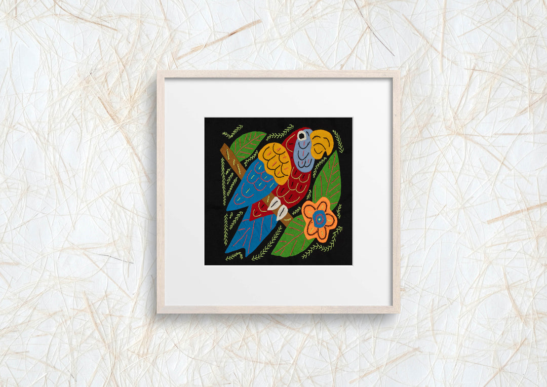 Multi-Color Parrot Bird Red And Blue Molita