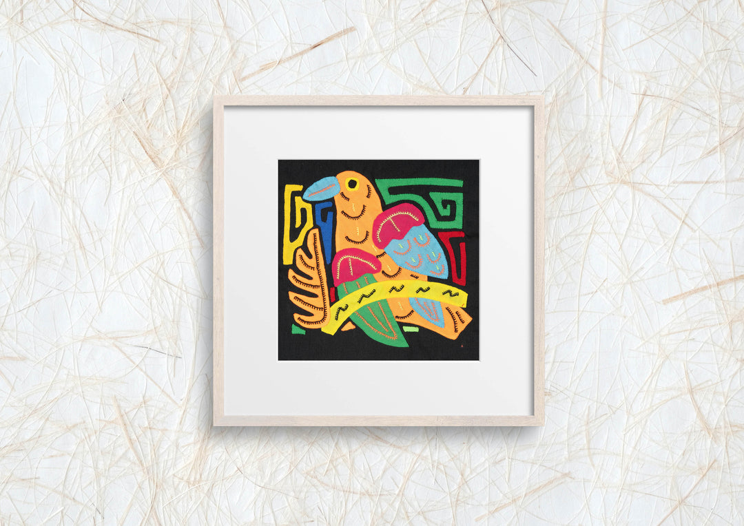 Orange Blue And Red Bird Molita