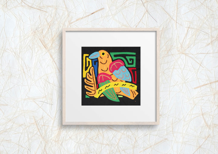 Orange Blue And Red Bird Molita