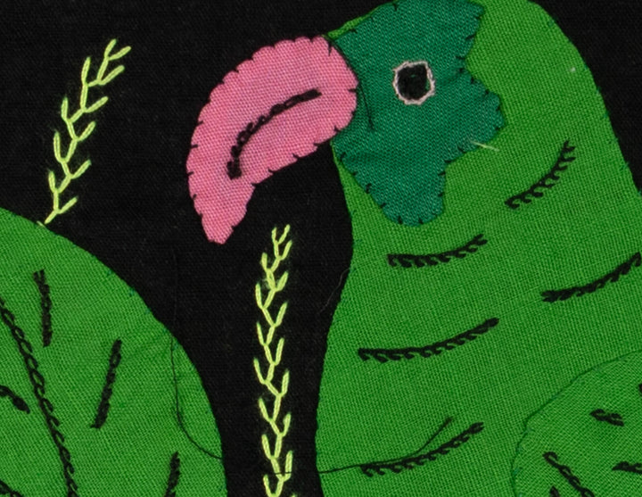 Multi-Color Parrot Bird Green And Pink Molita