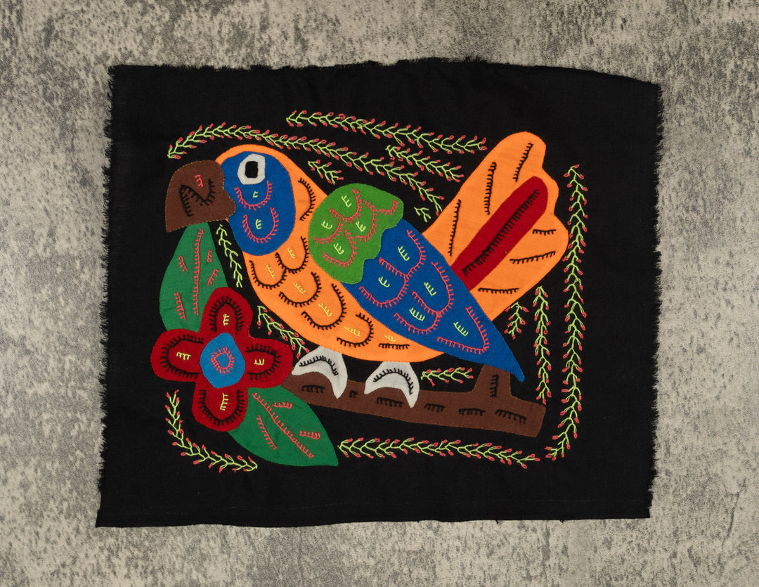 Multi-Color Parrot Bird Blue And Orange Molita