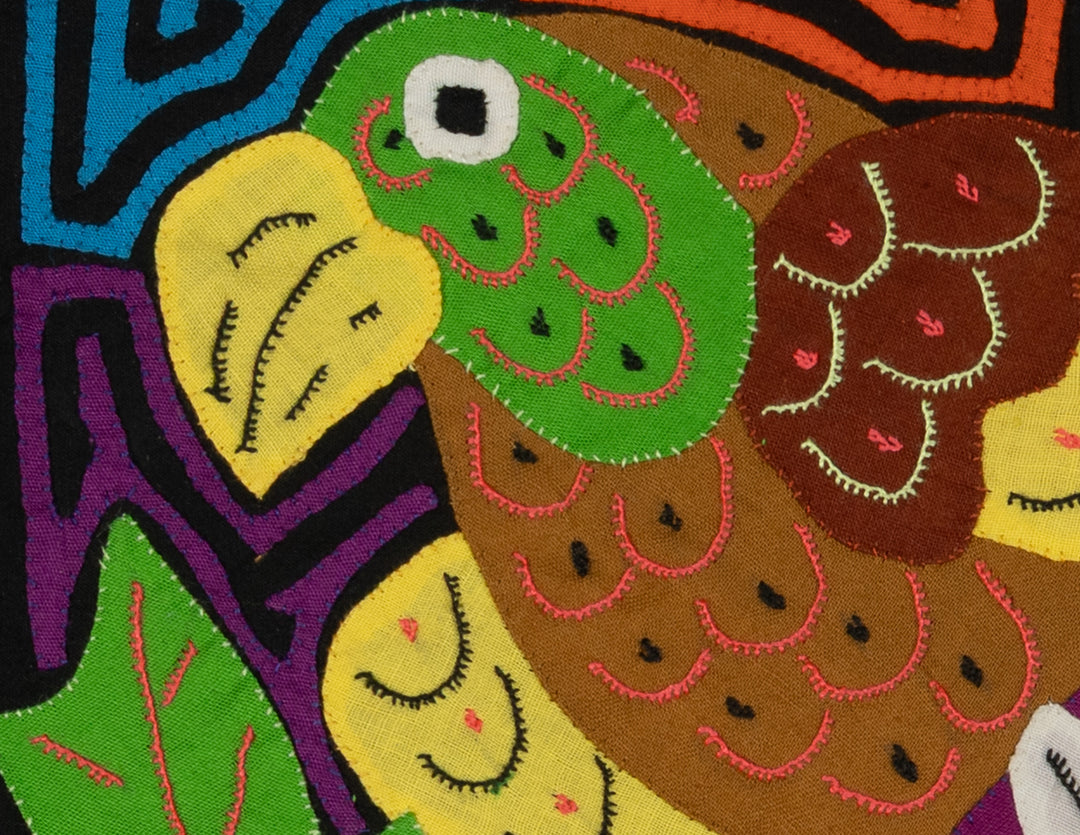 Multi-Color Bird Yellow And Purple Molita