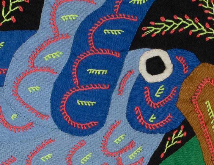 Multi-Color Bird Blue Molita