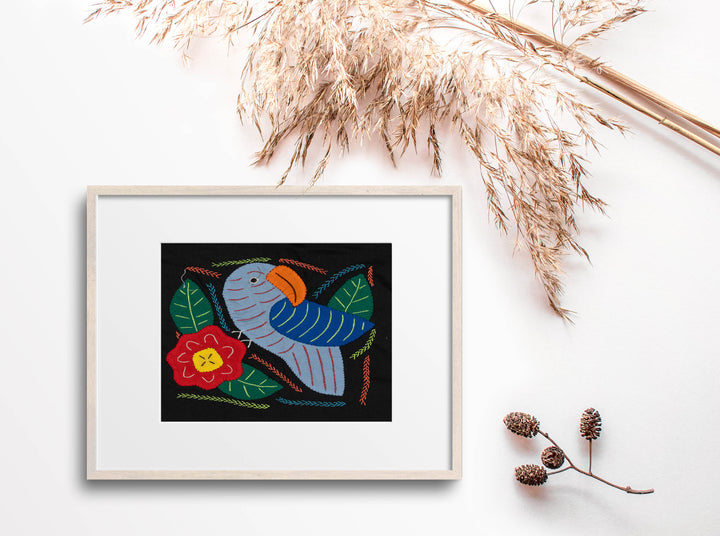 Multi-Color Parrot Bird Blue And Red Molita