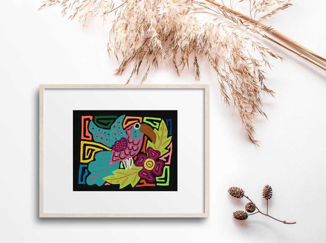 Multi-Color Bird Blue And Purple Molita