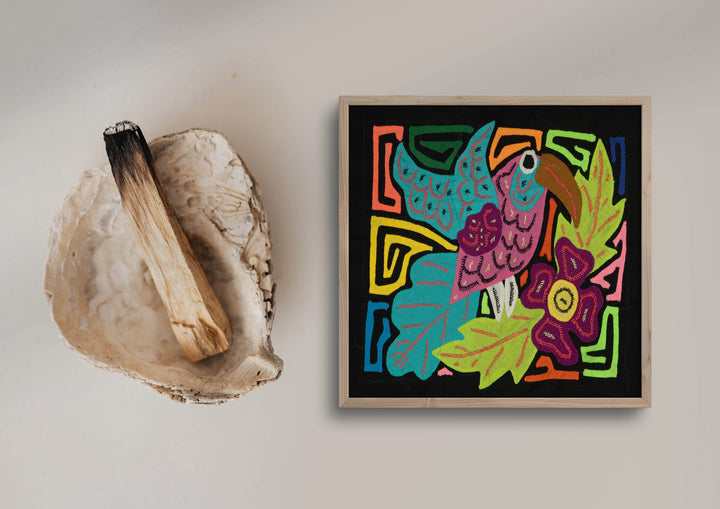 Multi-Color Bird Blue And Purple Molita