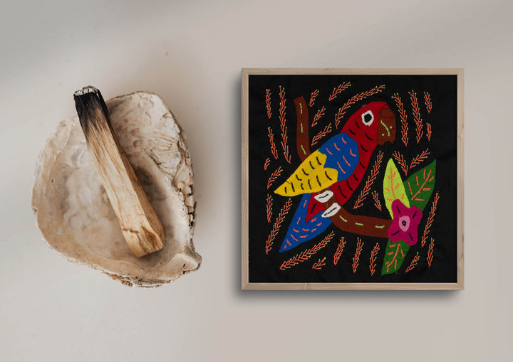 Multi-Color Parrot Bird Red And Blue Molita