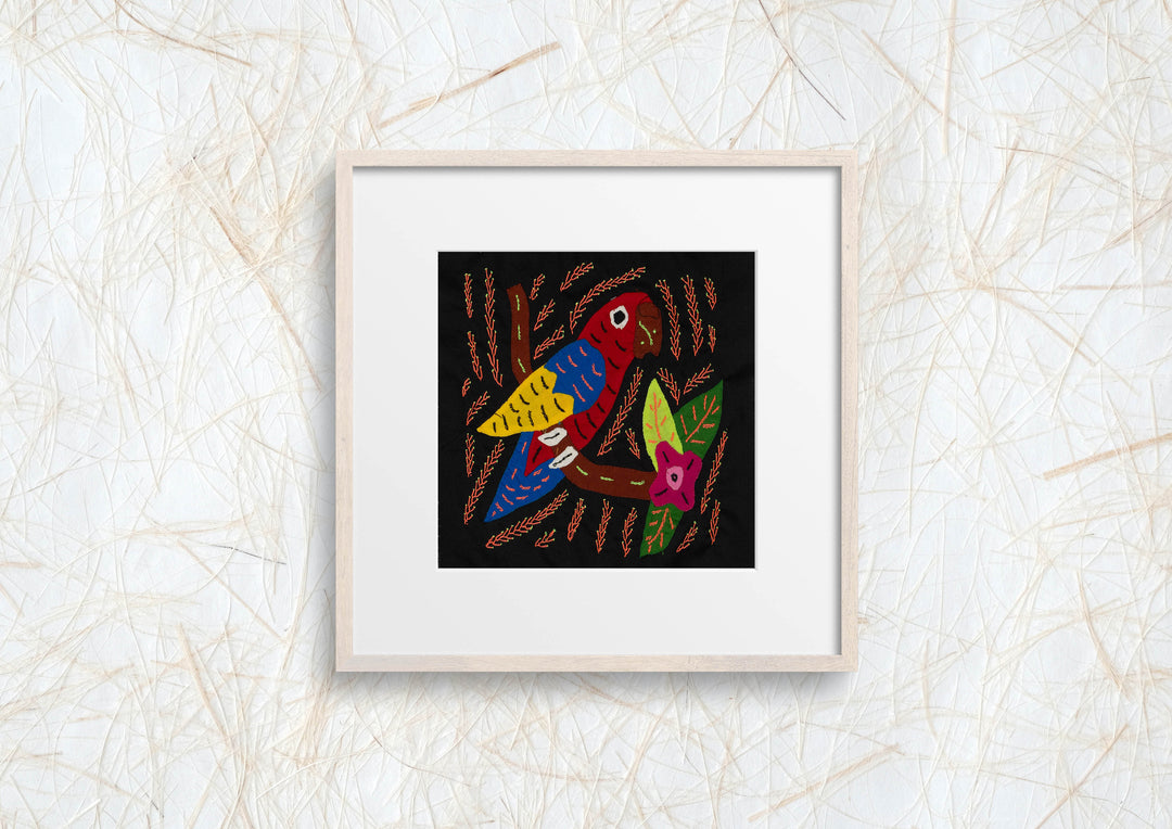 Multi-Color Parrot Bird Red And Blue Molita