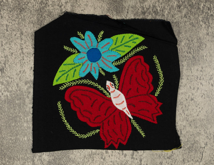 Multi-Color Butterfly Red And White Molita