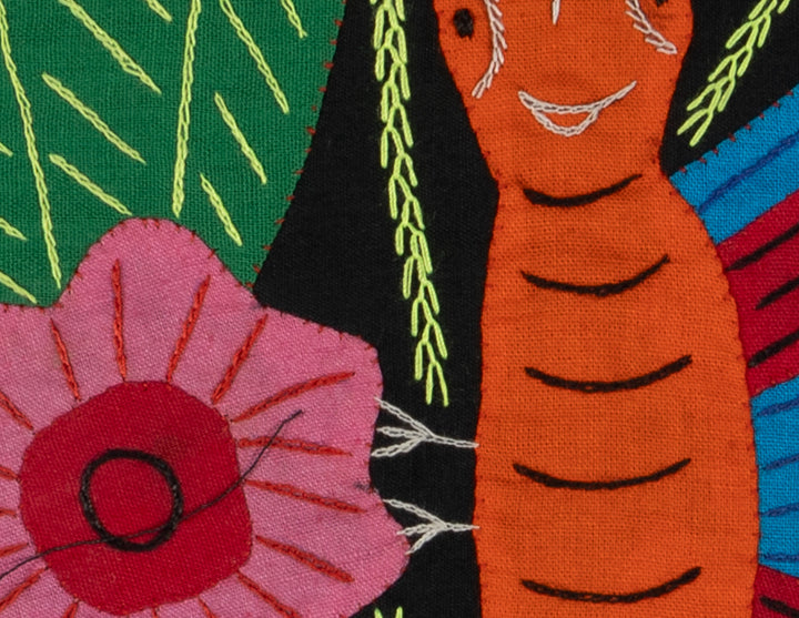 Multi-Color Butterfly Orange And Blue Molita