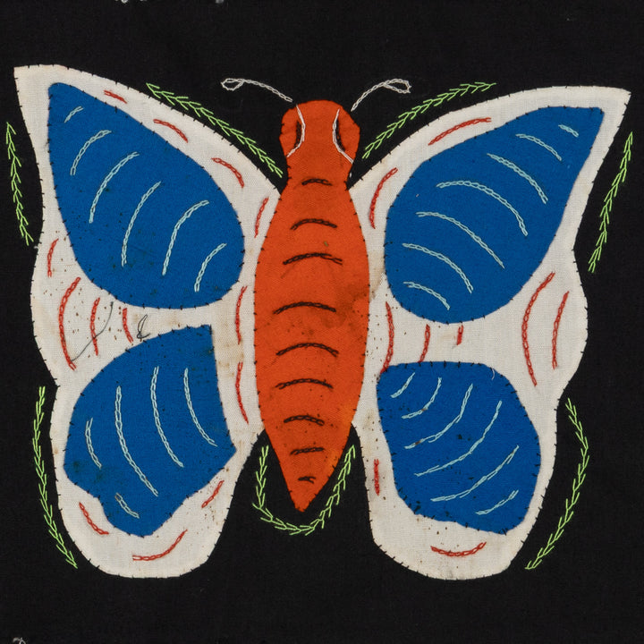 Multi-Color Butterfly Orange And Blue Molita