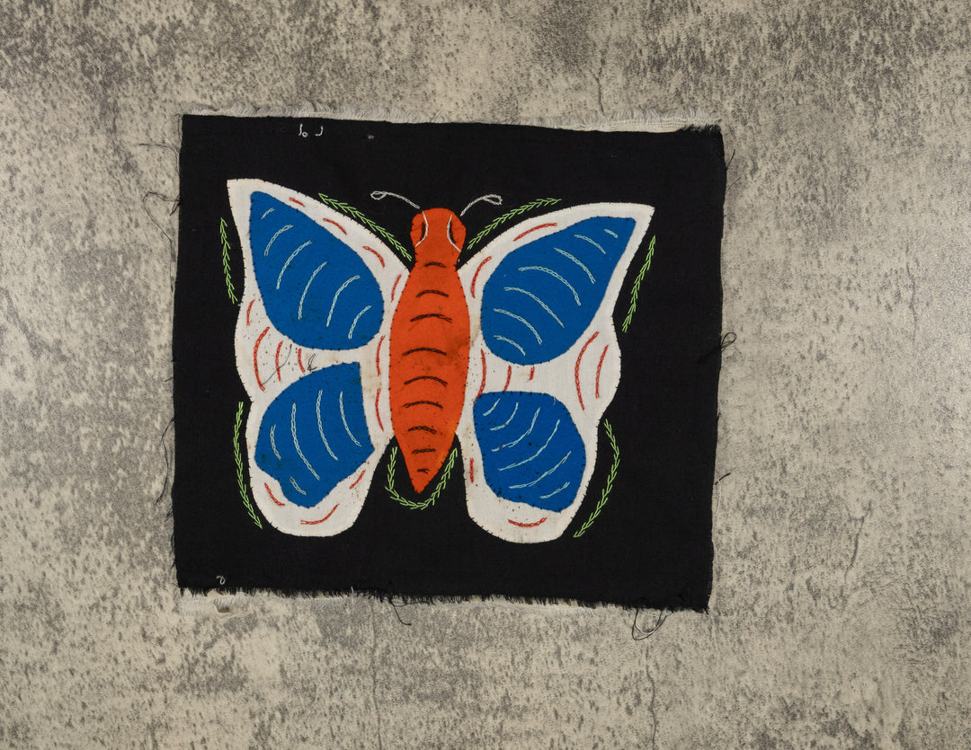 Multi-Color Butterfly Orange And Blue Molita