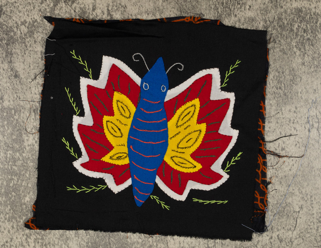 Multi-Color Butterfly Red Yellow And Blue Molita