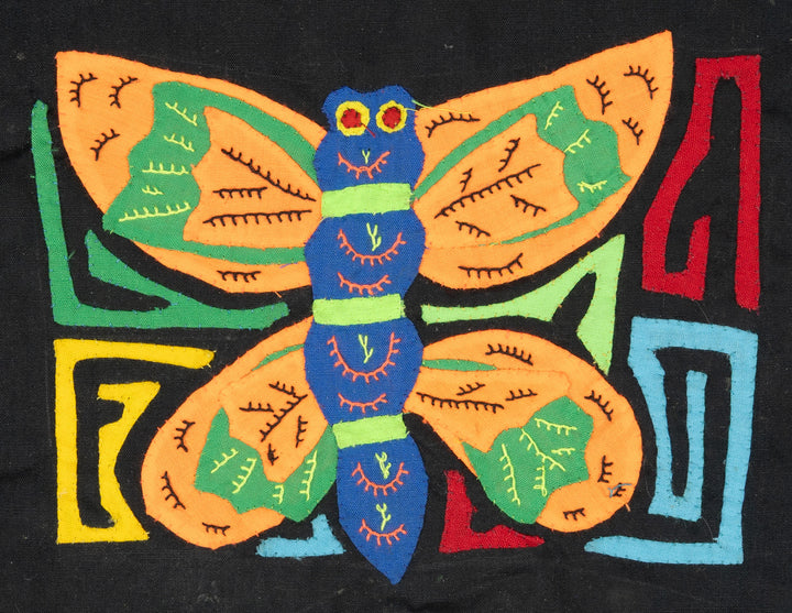 Orange Green And Blue Butterfly Molita