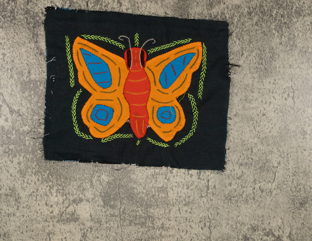 Multi-Color Butterfly Red Orange And Blue Molita