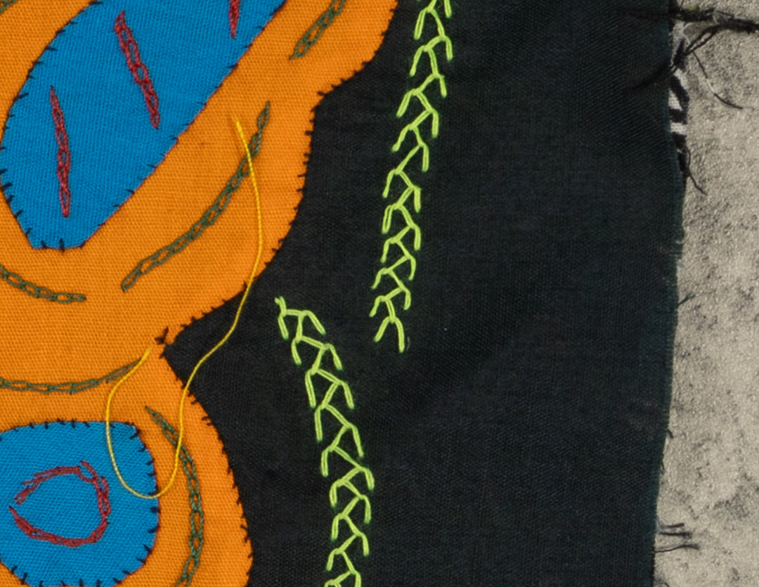 Multi-Color Butterfly Red Orange And Blue Molita