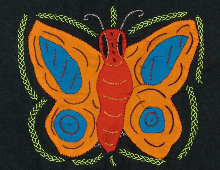 Multi-Color Butterfly Red Orange And Blue Molita