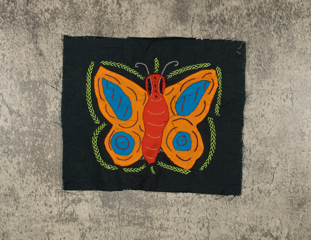 Multi-Color Butterfly Red Orange And Blue Molita