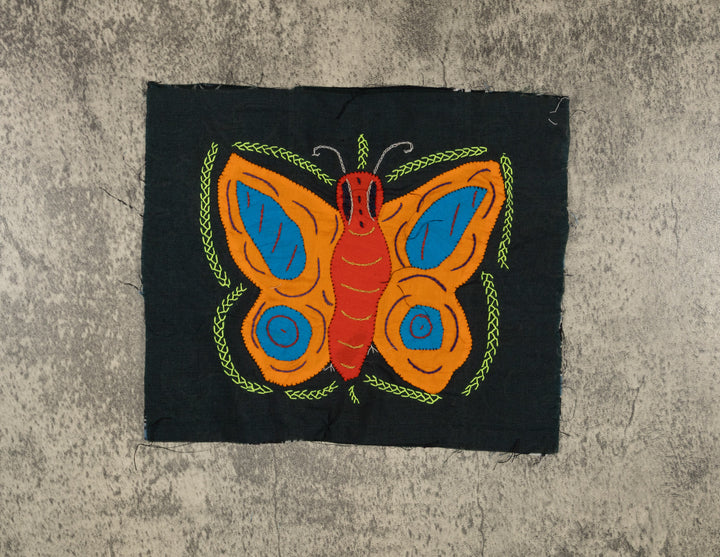 Multi-Color Butterfly Red Orange And Blue Molita