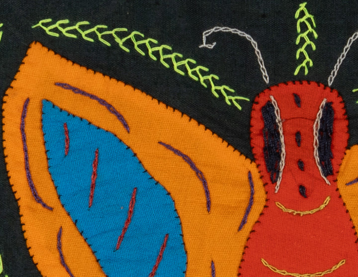 Multi-Color Butterfly Red Orange And Blue Molita