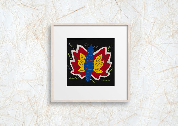 Multi-Color Butterfly Red Yellow And Blue Molita
