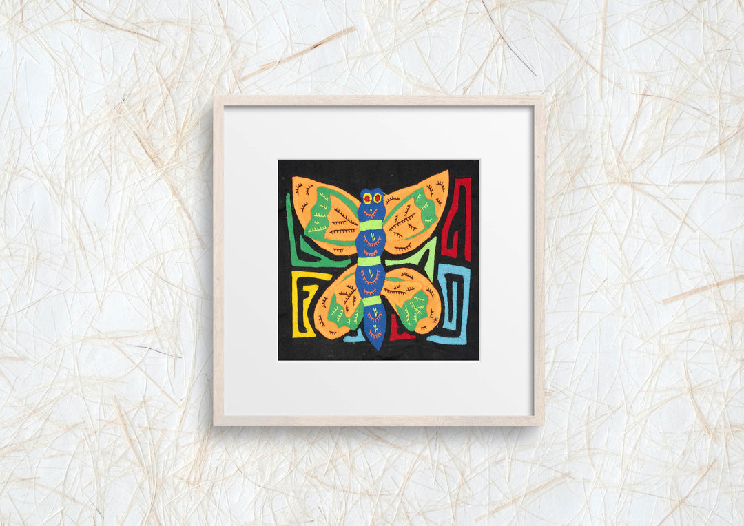 Orange Green And Blue Butterfly Molita