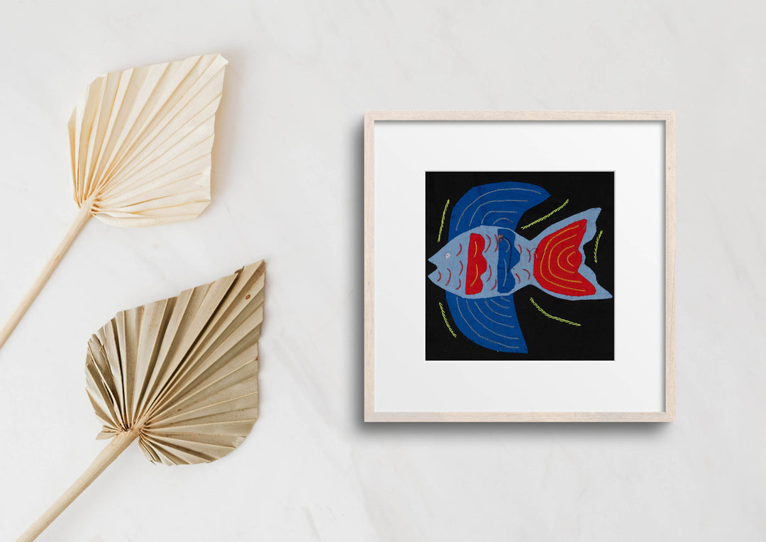 Multi-Color Ocean Fish Blue And Red Molita