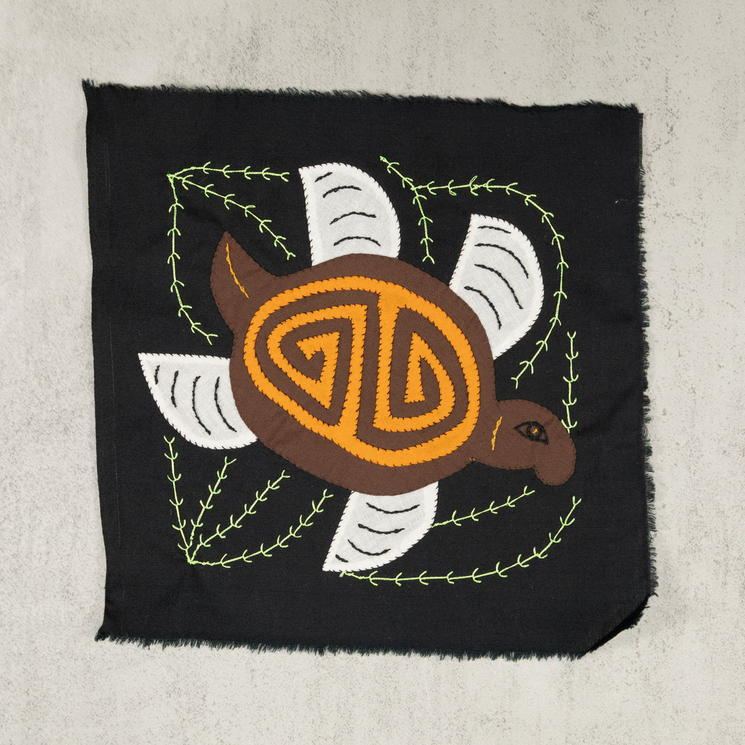 Whute Brown And Gold Fantasy Sea Turtle Molita