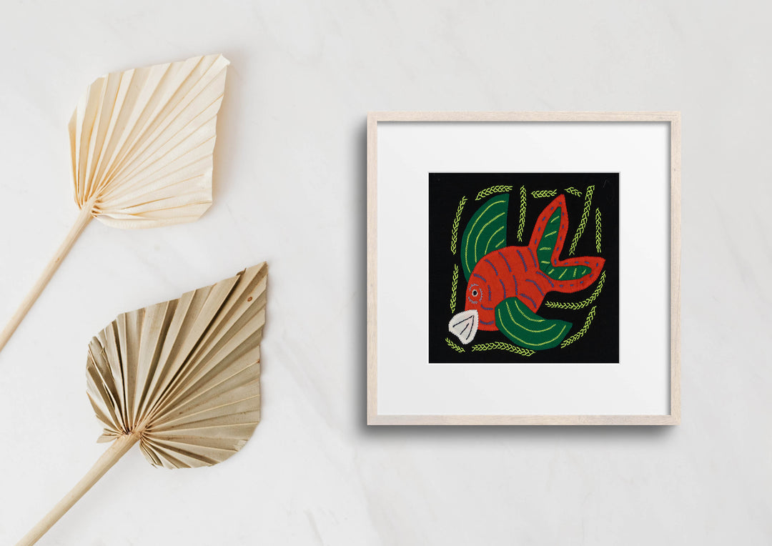 Multi-Color Ocean Fish Orange And Green Molita