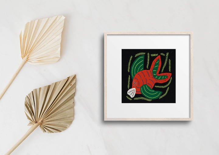 Multi-Color Ocean Fish Orange And Green Molita