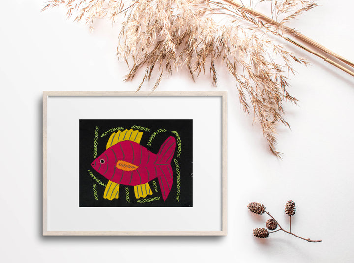 Multi-Color Ocean Fish Yellow And Red Molita