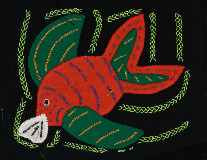 Multi-Color Ocean Fish Green And Orange Molita