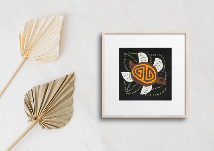 Whute Brown And Gold Fantasy Sea Turtle Molita