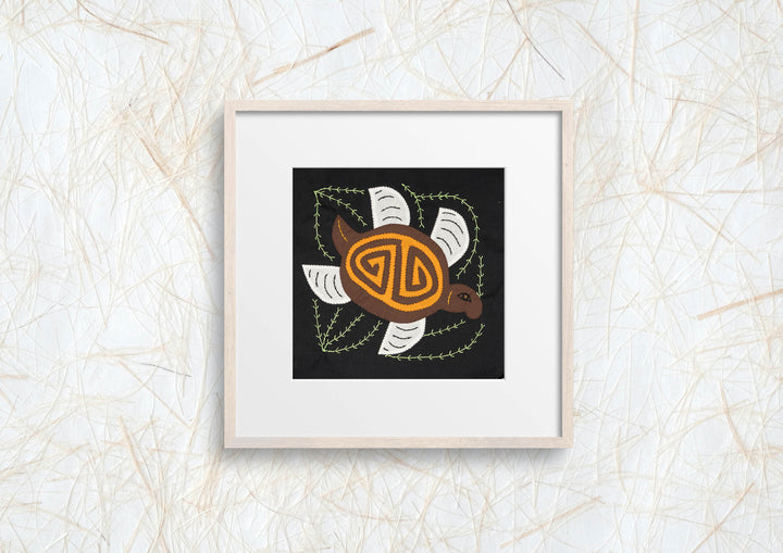 Whute Brown And Gold Fantasy Sea Turtle Molita