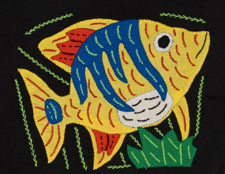 Multi-Color Ocean Fish Yellow And Blue Molita