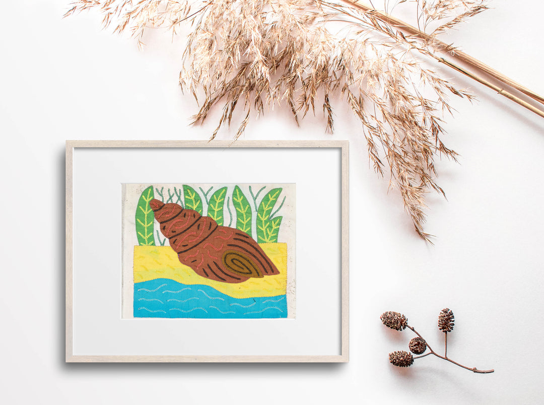 Brown And Yellow Fantasy Seashell Molita