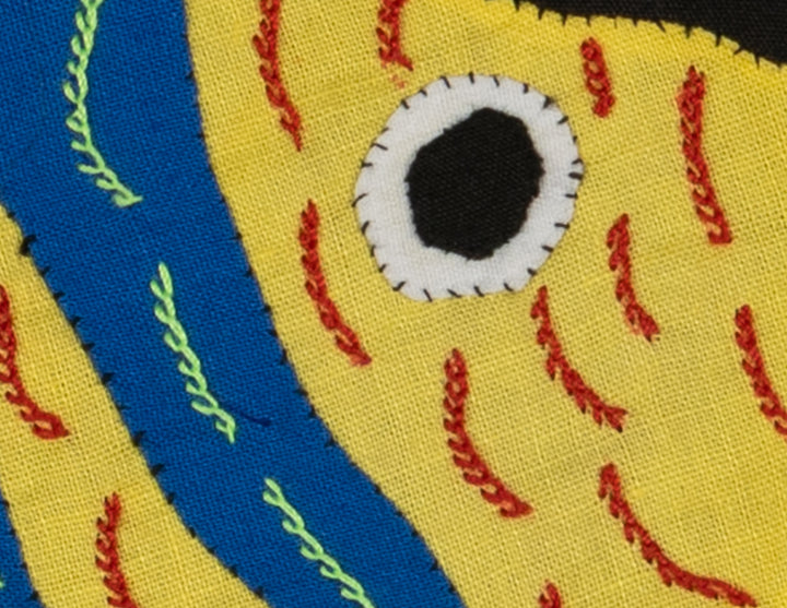 Multi-Color Ocean Fish Yellow And Blue Molita