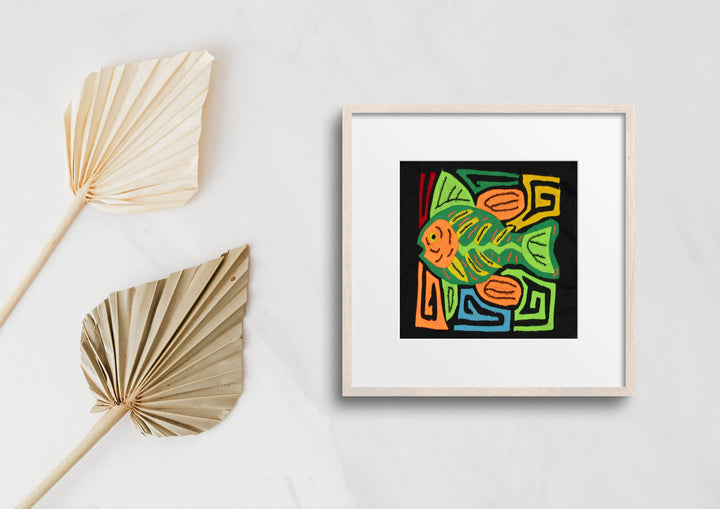 Multi-Color Ocean Fish Green And Orange Molita