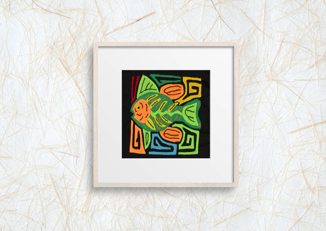 Multi-Color Ocean Fish Green And Orange Molita