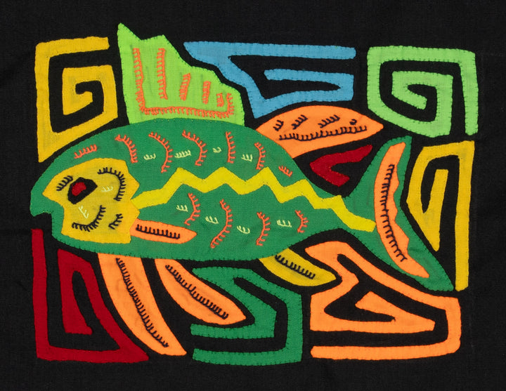 Multi-Color Ocean Fish Green And Orange Molita