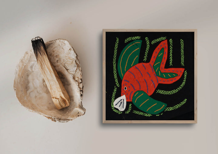 Multi-Color Ocean Fish Green And Orange Molita