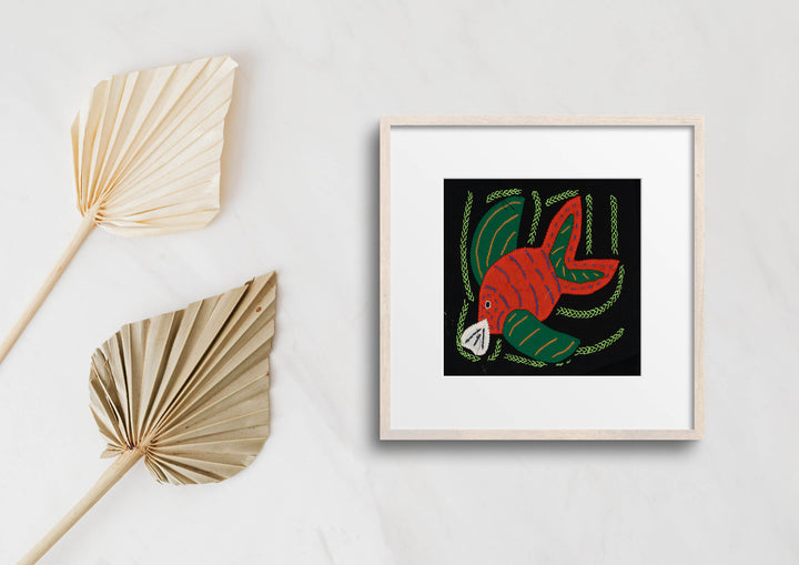 Multi-Color Ocean Fish Green And Orange Molita